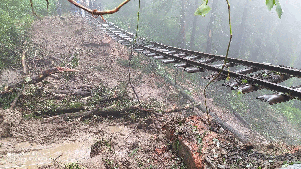 Shimla Railway Track Washed